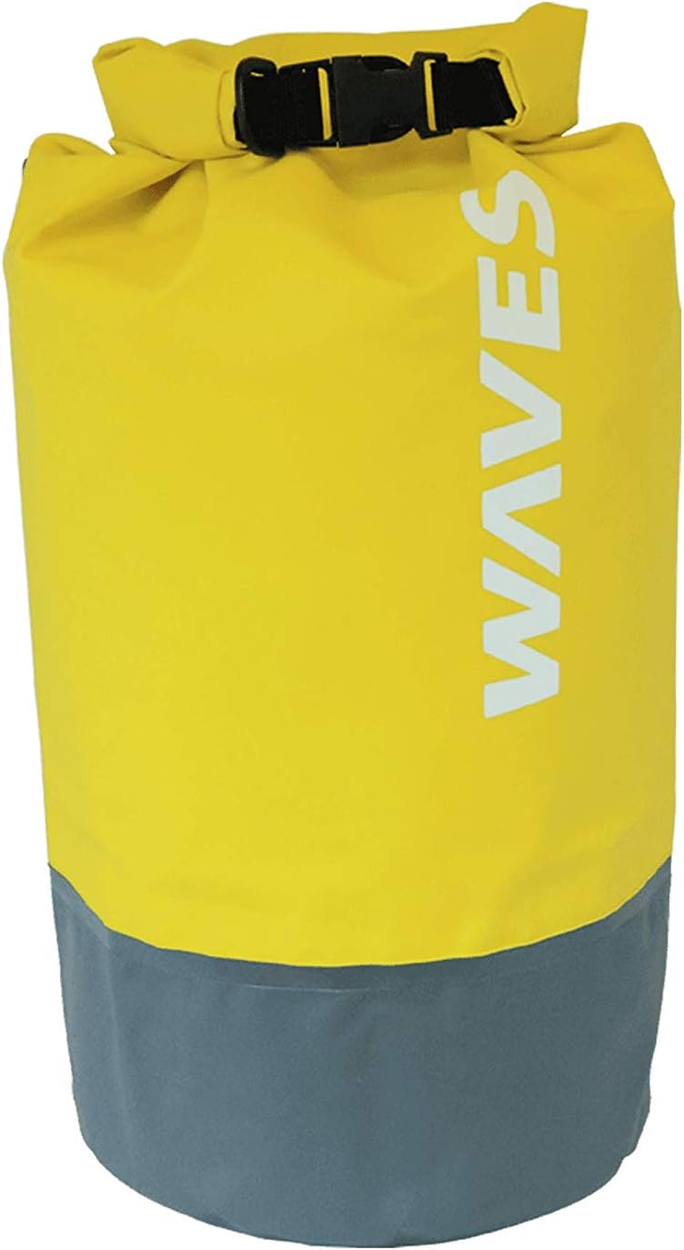 Waves Gear Waterproof Dry Bag with Adjustable Shoulder Strap and Side Handle