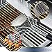Cook TIME Safe Grill Brush - Bristle Free BBQ Grill Cleaner/Scraper - 18'' Stainless Steel Grill Cleaning Scrubber,Great BBQ Accessories for Clean All Grill Grates