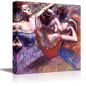 Dancers by Edgar Degas - Canvas Print Wall Art Famous Painting Reproduction - 12" x 12"