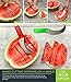 BEST WATERMELON SLICER As Seen On Tv, Melon Tongs Corer Server & Cake Cutter, Thickest Cutting Wire, Comfort Grip Handle, FREE Fun Star Shape Cutter & Bonus Ebook (Green and Red (2-Pack))
