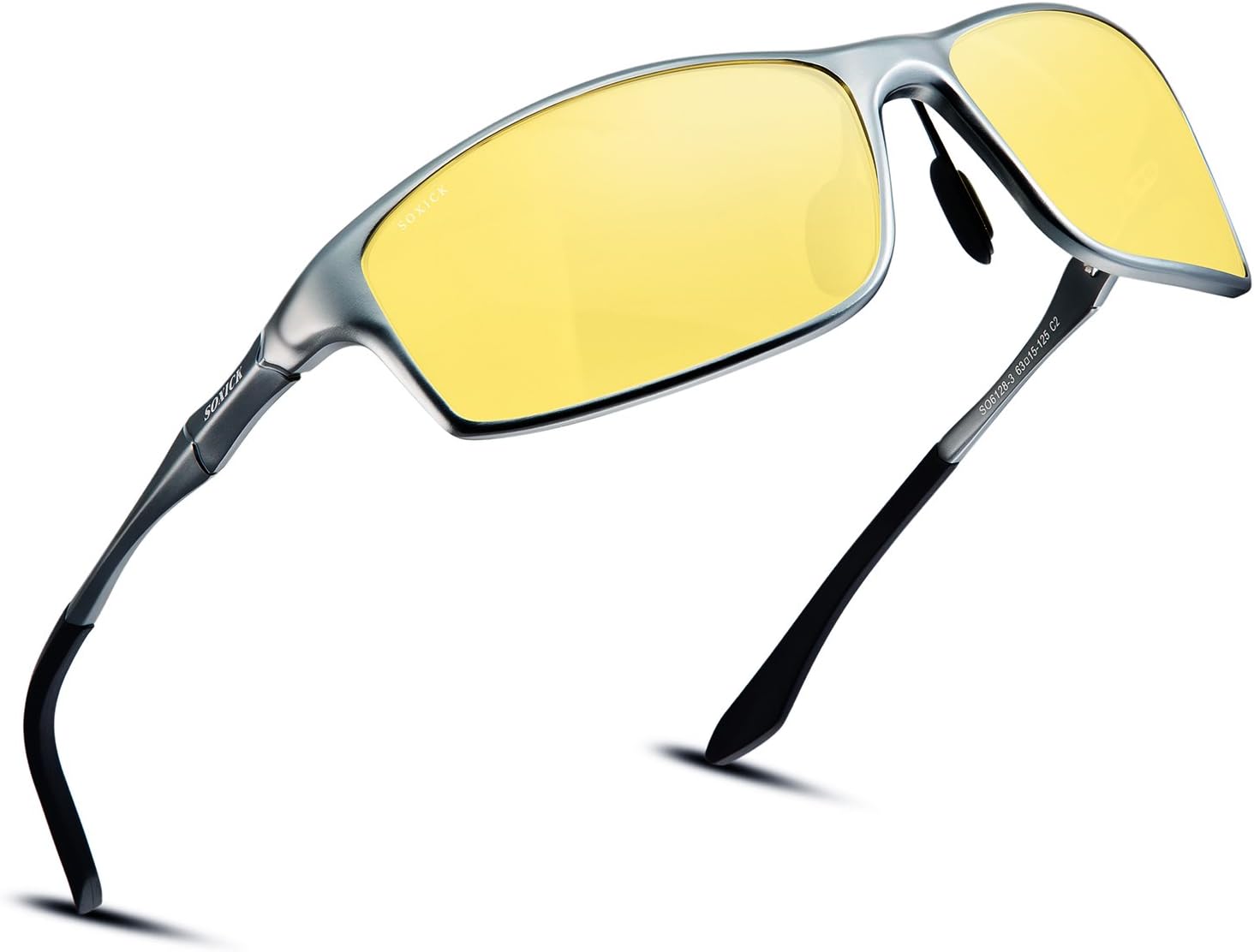 SOXICK Night Vision Glasses for Driving,Night Driving Glasses for Men Polarized Driving glasses (black)