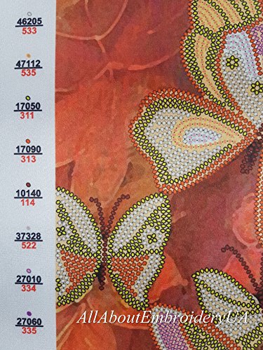 image for AllAboutEmbroideryUA Bead Embroidery Kits Butterflies Needlepoint Hand
