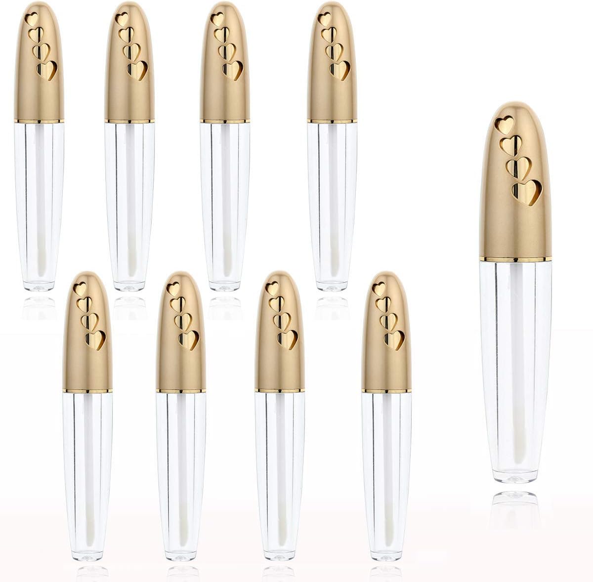 Lip Gloss Tubes Empty Plastic Makeup Balm Applicator, Reusable Dispenser Bottle Lip Balm