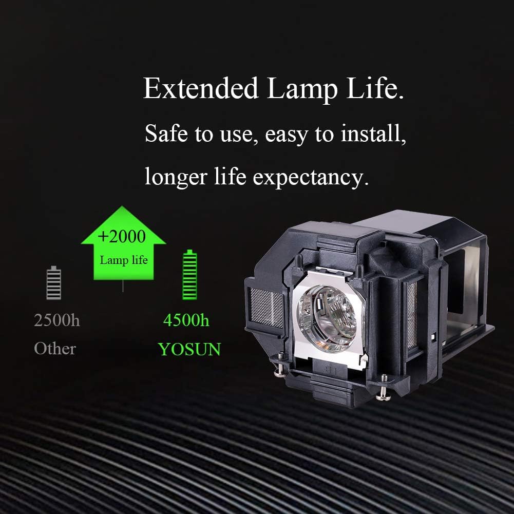 YOSUN v13h010l96 Replacement Projector lamp for epson elplp96 powerlite Home Cinema 2100 2150 1060 660 760hd vs250 vs350 vs355 ex9210 ex9220 ex3260 ex5260 ex7260 x39 w39 s39 109w Projector lamp Bulb: Office Products