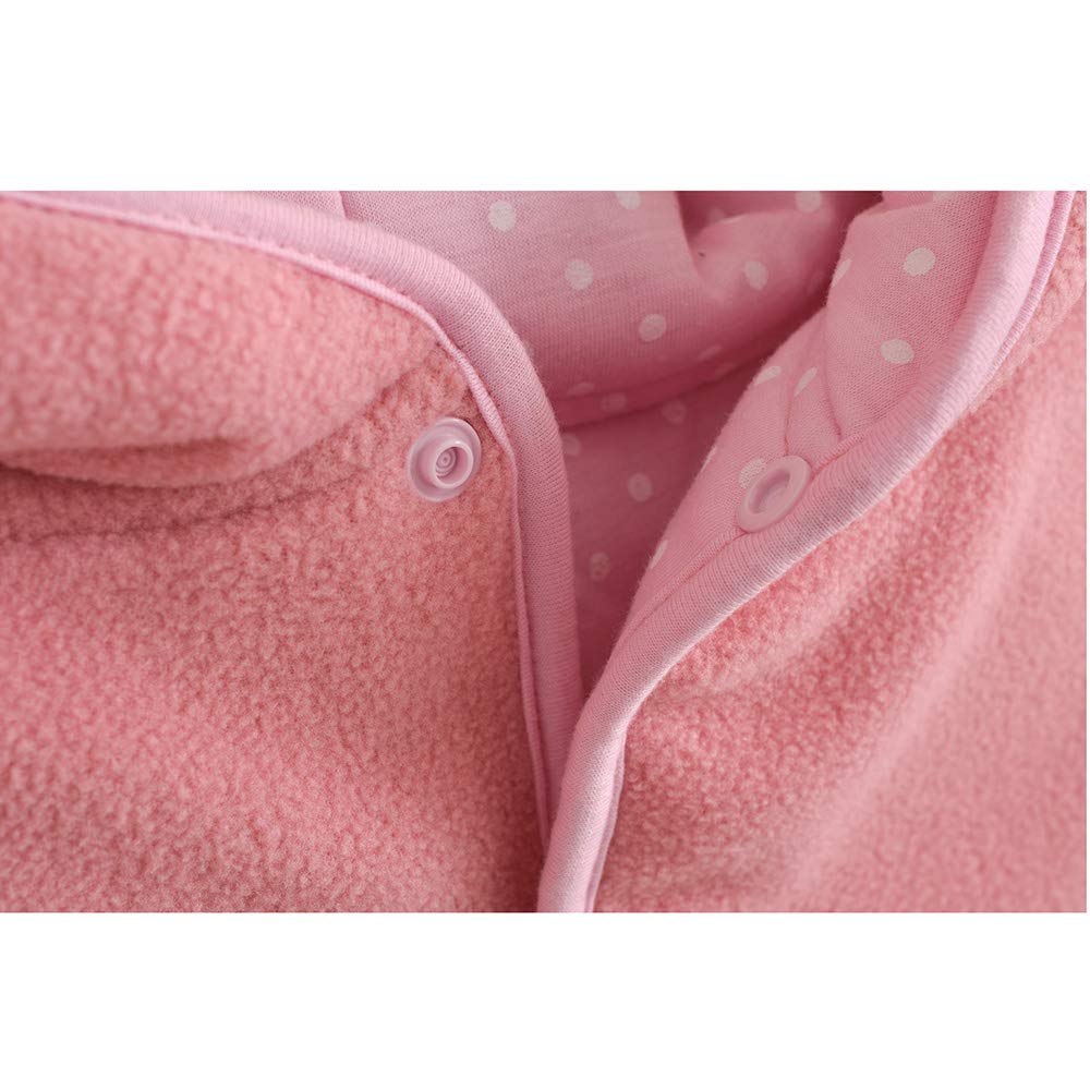 mikistory Baby Girls Baby Boys Winter Autumn Hoodie Outwear Fleece Apricot 9-24Months