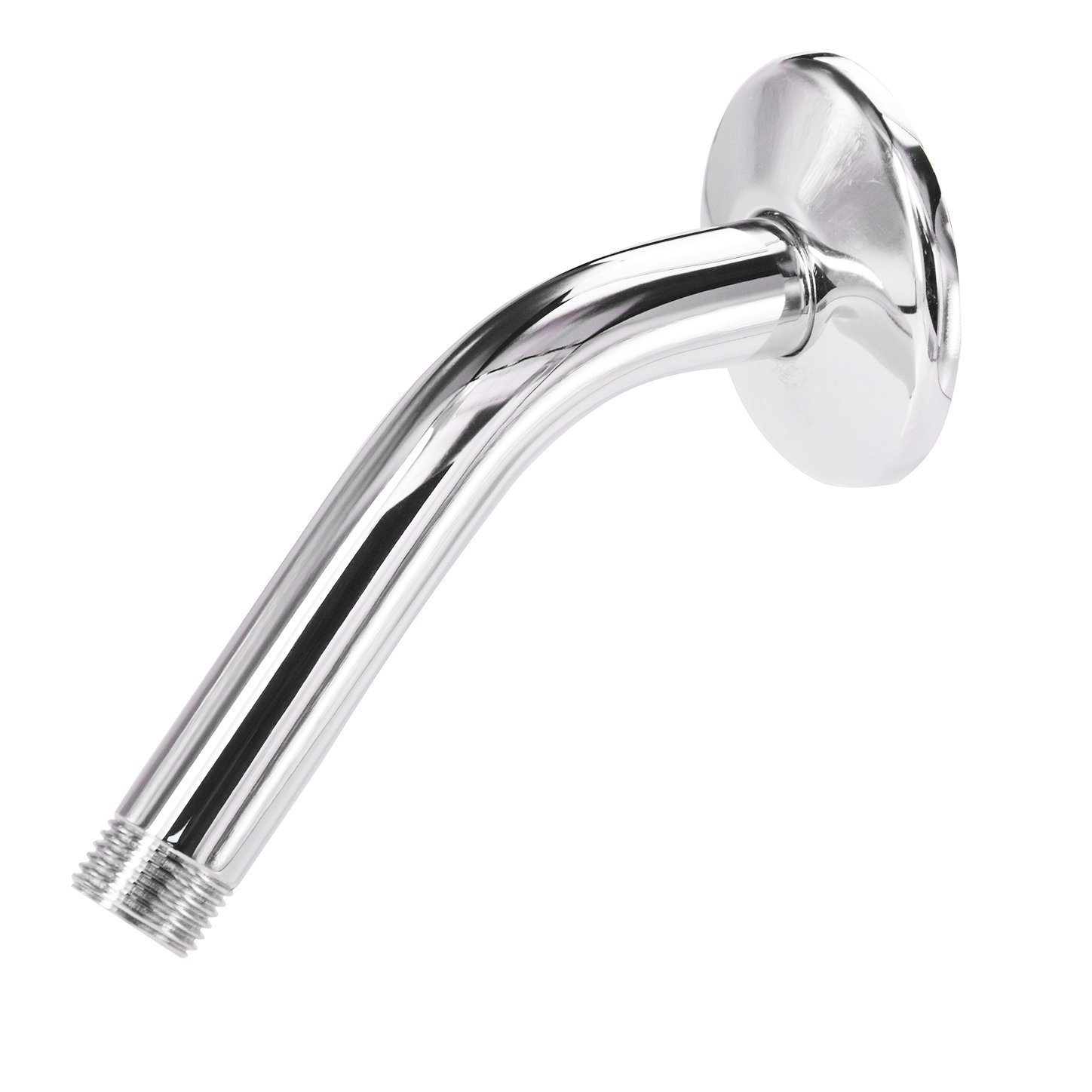 ZhenDe 6Inch Wall Mount Brass Shower Arm and Flange Fixed Shower Head