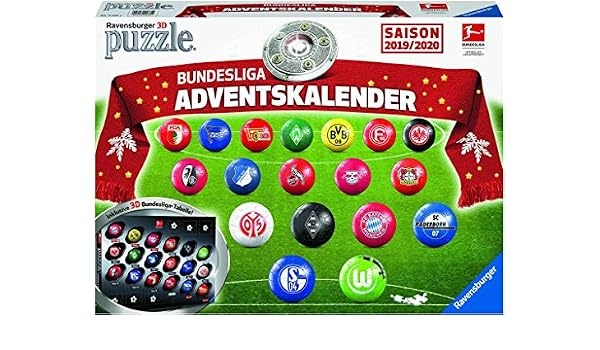 Amazon Com Ravensburger 11681 Bundesliga Advent Calendar 2019