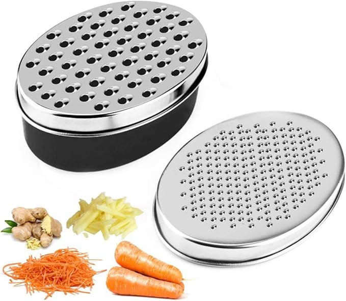 Cheese Grater with Food Storage Container and lid,Vegetable Chopper