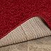 Ottomanson Soft Cozy Color Solid Shag Runner Rug Contemporary Hallway and Kitchen Shag Runner Rug, Red, 2'7