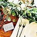 50 Pcs Place Cards with Gold Foil Border - Texture Table Tent Cards Seating Place Cards for Weddings Banquets Dinner Parties 2.5