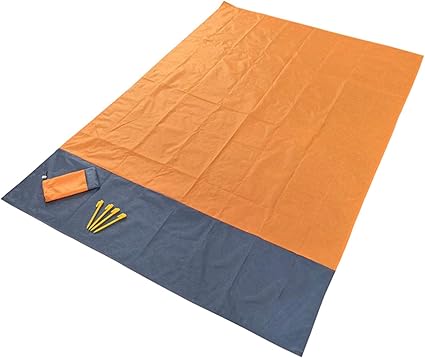 WHBGKJ Manta de Picnic 2x2.1m Arena Liña Manta de Playa ...