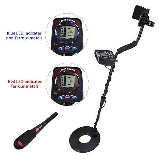 AW LCD Detector de Metales Kit & PinPointer Pin Puntero Dual ...