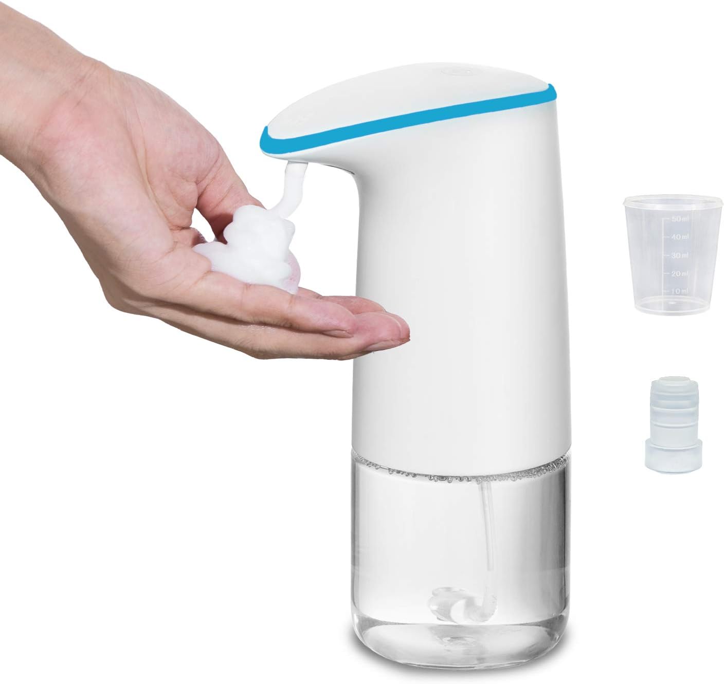 Amazon｜ソープディスペンサー 泡 自動 ハンドソープディスペンサー オート センサー 450ml大容量 ハンドソープ 食器用洗剤 洗面所