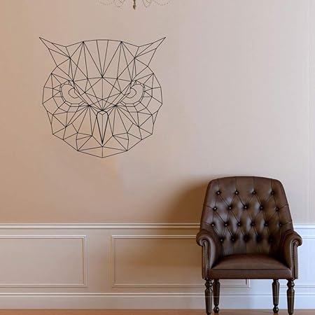 Téléchargement gratuit Images Guijiumai Geometrique Hibou Sticker Mural Art Hibou Vinyle dernière par