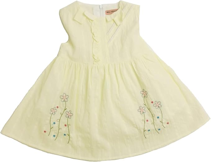 Amazon ブリラメント Brillamment ワンピース 可愛いお花刺繍入り 01 女の子 70cm 95cm ワンピース チュニック 通販