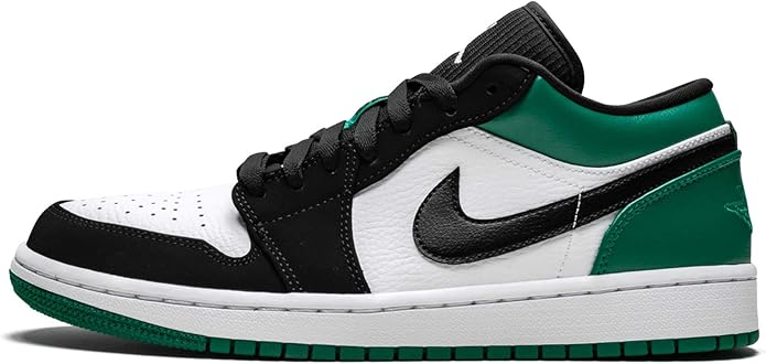 jordan 1 low white black mystic green