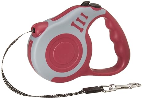 Nootie Retractable Leash for Medium Size Dogs, Red, Medium, 100 g