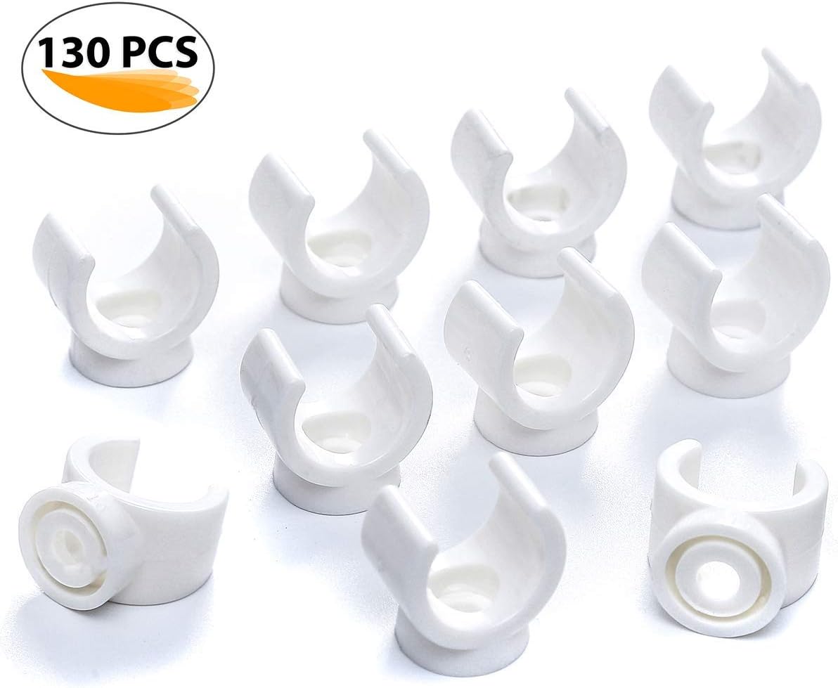 Snap in Clips for 1/2 inch PEX Tubing, 130 Pieces - - 