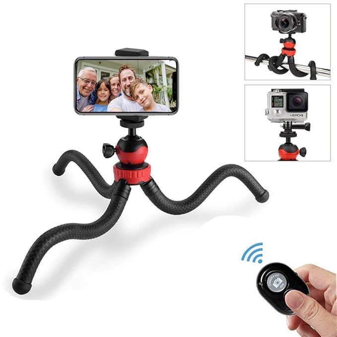 Phone Tripod, Portable and Flexible Camera Stand Holder Amazon.co.uk