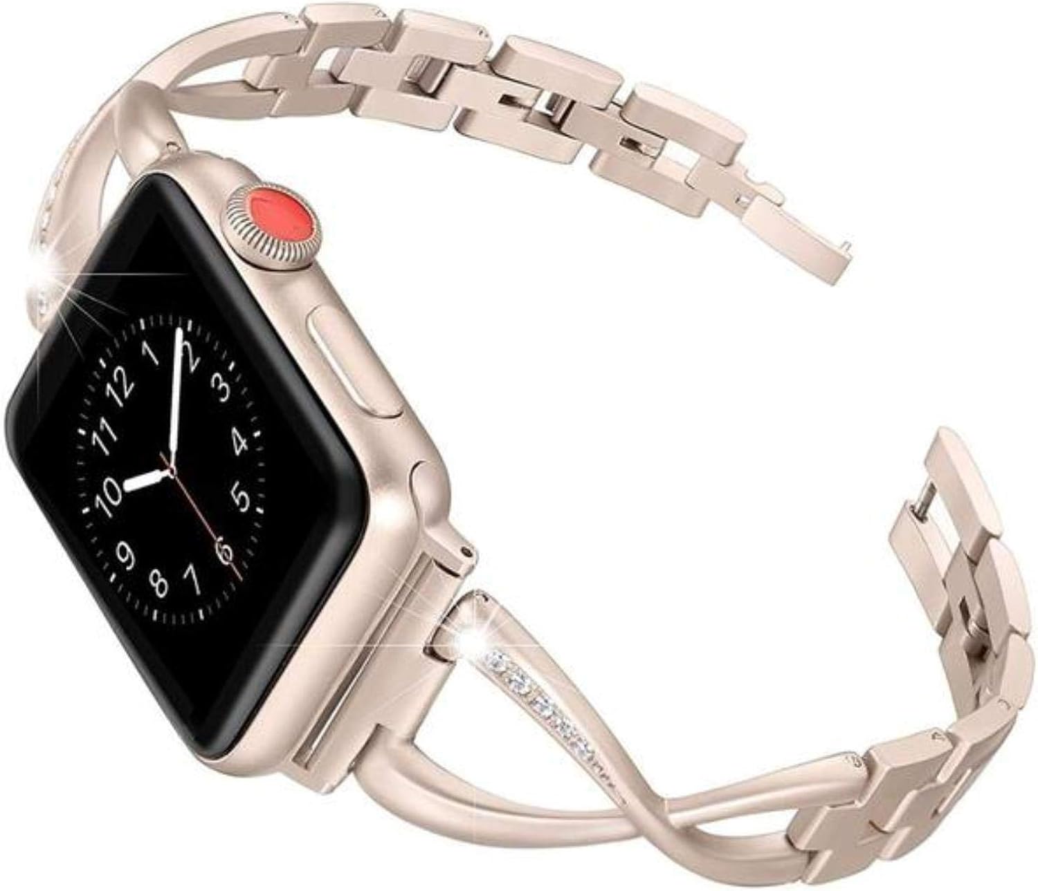 Edelstahlarmband für Apple Uhrenarmband 44mm 40mm 38mm 42mm Diamond