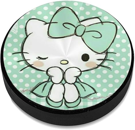 Amazon ハローキティの緑の背景 車載ホルダー 超強磁力 マグネット式 粘着式 取り付け簡単 高級感 おしゃれ スマホスタンド 携帯電話ホルダー 車 バイク