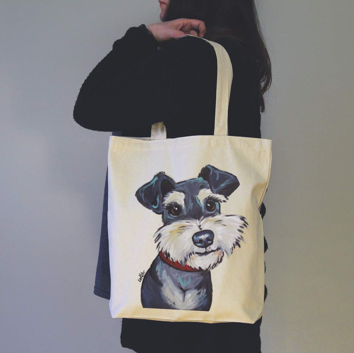 schnauzer tote bag