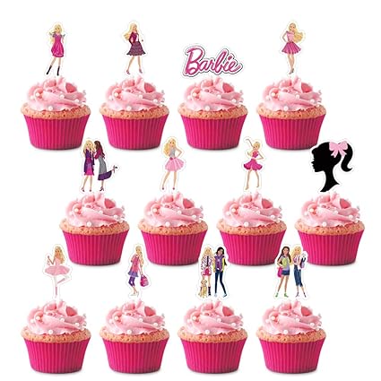 barbie cupcake topper
