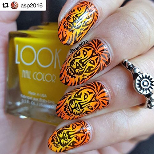 PUEEN Nail Art Stamping Plate - Animal Safari 01 - Theme Park Collection 125x65mm Unique Nailart Polish Stamping Manicure Image Plates Accessories Kit - BH000713