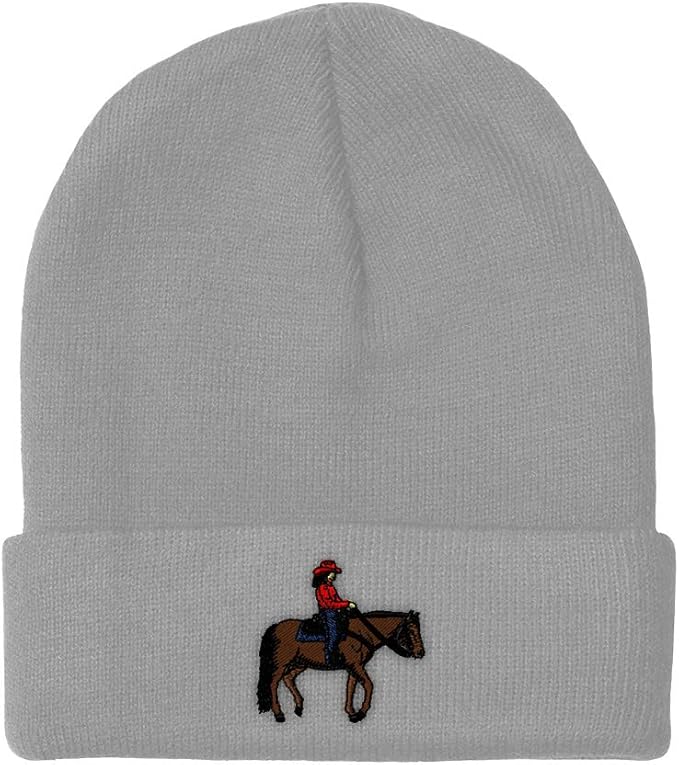 Beanies for Men Western Farm Animal Horse Riding Winter