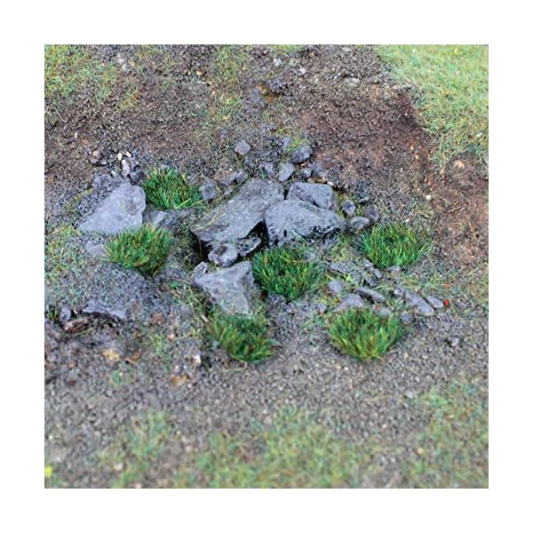 War World Scenics 4mm Sommer Selbstklebende Statische Grasbüschel x 100 - Modellbau Modellbahn Landschaftsbau Diorama… – Bild 5
