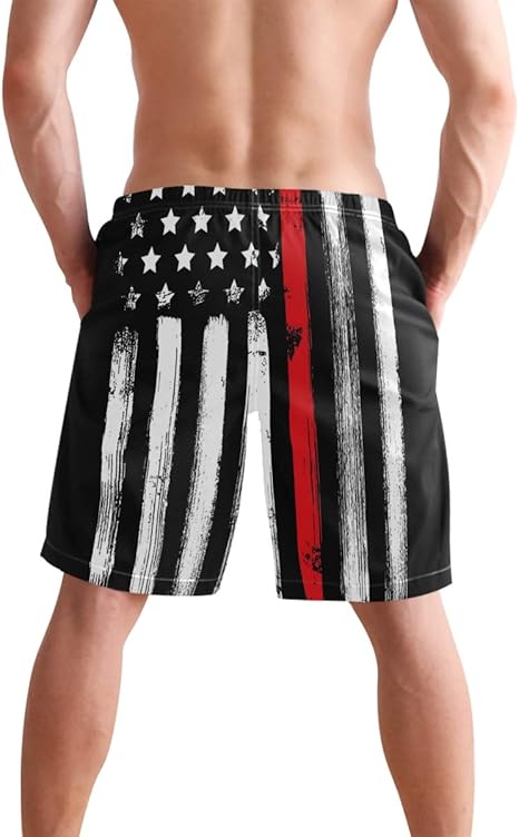 fourth of july swim trunks
