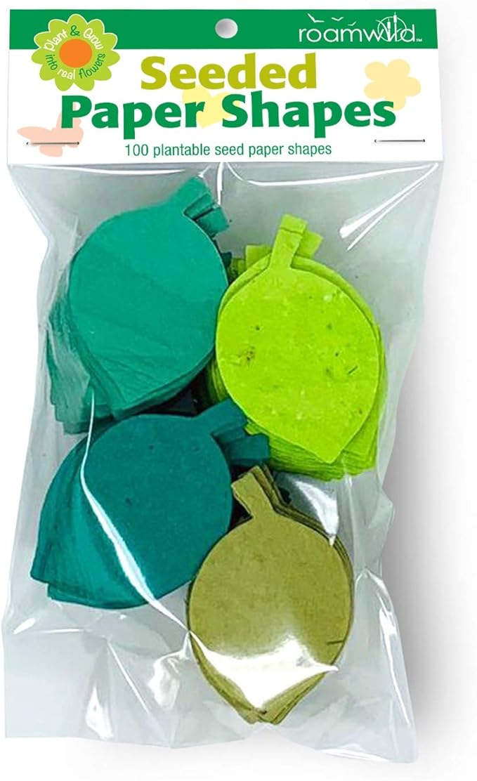 Roamwild Seeded Paper Shapes Pack of 100 Plantable Seed Paper Beech