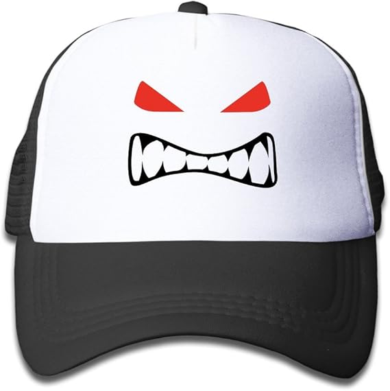 Amazon Co Jp ティナ 子供用 顔文字 絵 面白 Funny コットンキャップ 面白い 男女兼用 3色 ブラック One Size 服 ファッション小物