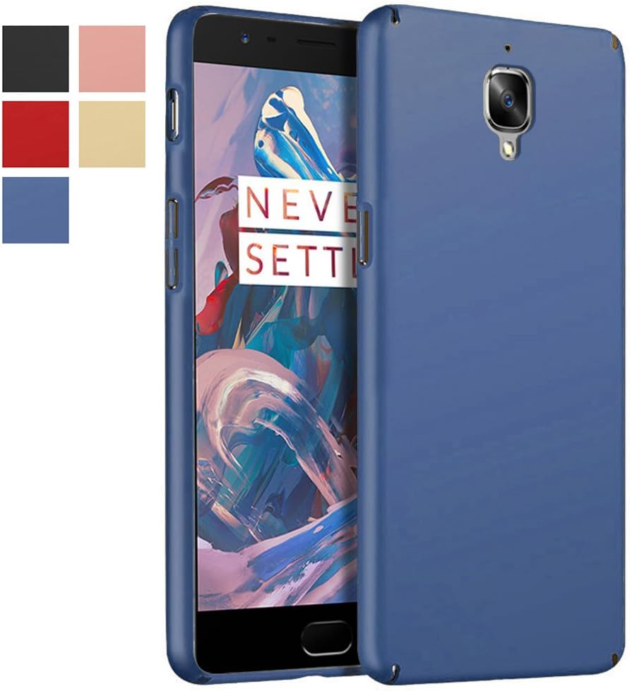 OnePlus 3 Case, OnePlus 3T Case, MicroP Ultra Thin Lightweight Hard Case Cover for OnePlus 3 / Oneplus 3T (Navy Blue Hard Case)