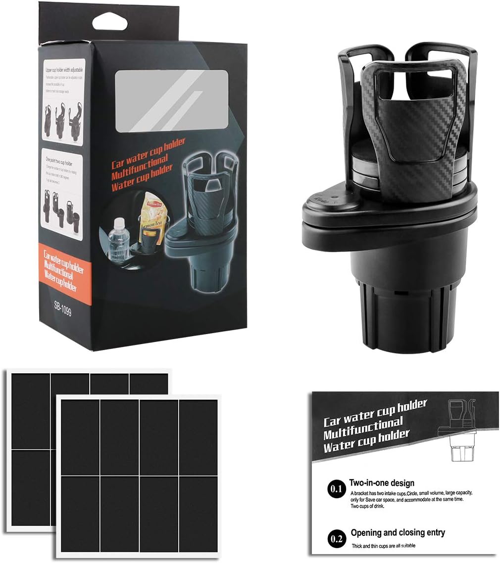 LiteBee Dual Car Cup Holder, Cup Extender, Hydro-Flask Cup Holder Adjustable and Extendable Suitable for Large Water Bottle: Automotive