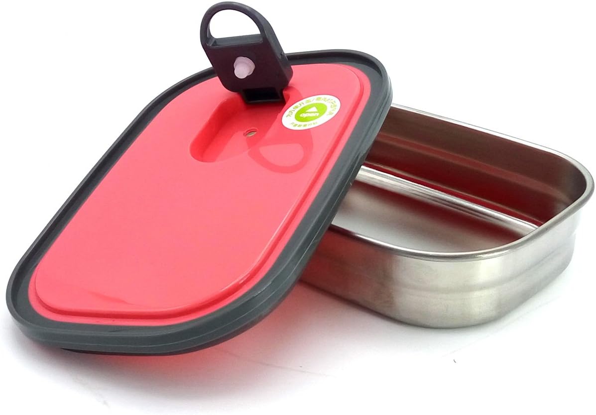 Magnas™ Homio Stainless Steel Container, Lunch Box, Tiffin Box, Snacks Box, Steel Bowls (Rectangle)