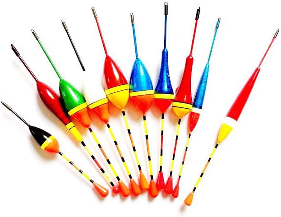 SDFG 10Pcs/Lot Fishing Floats Set, Fishing Bobbers