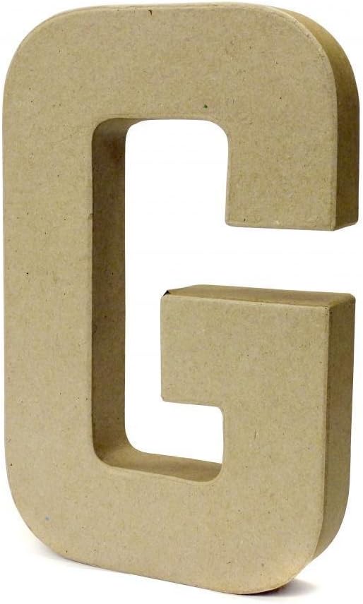 Papier Paper Mache Large Letters 20.5cm - Cardboard Craft (G)