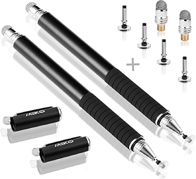 Zebra Capacitive Stylus Pen,2 Pack 2 in 1 Universal Touch Screen