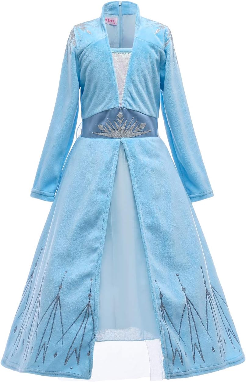 Es Unico Elsa Inspired Dress Costume. Halloween Elsa Dress Up for Toddlers and Girls.