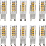 G9 LED Bulbs 5W Warm White,40 Watt Halogen Bulbs Equivalent,360° Beam Angle,220-240V,10-Pack