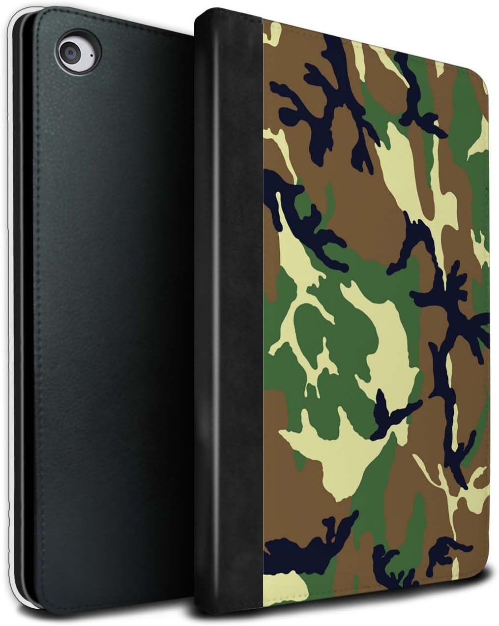 Stuff4 Tablet Case for Apple iPad Mini 4 Camouflage Army Navy Green 4 Design Flip Faux Book PU Leather Cover