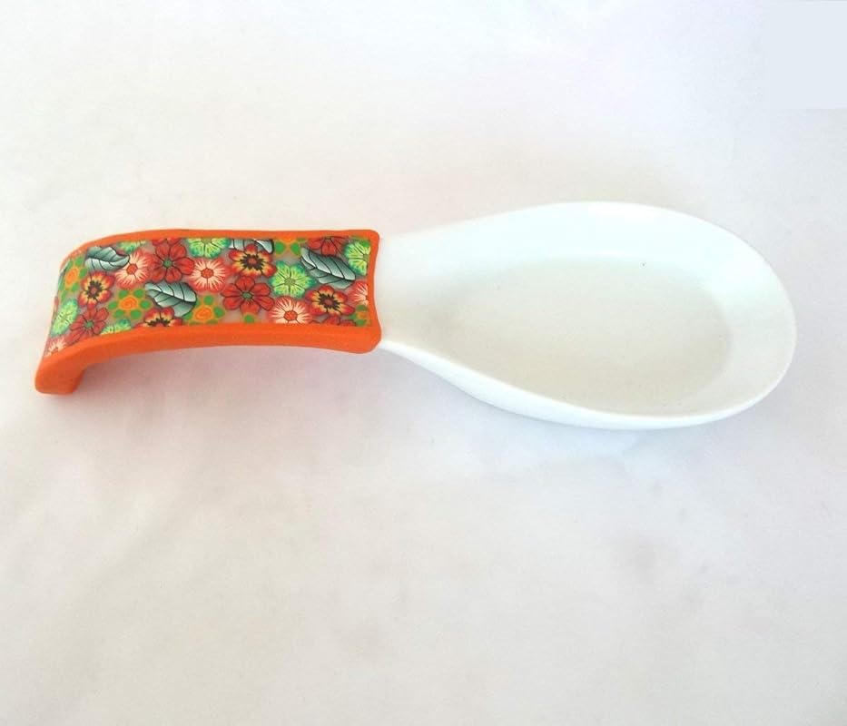 Spoon Rest, Decorative Handmade Spoon Holder Made of