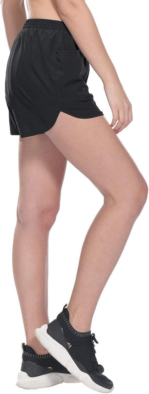 BALEAF Women's 3" Running Shorts Gym Athletic Shorts Pockets : Clothing