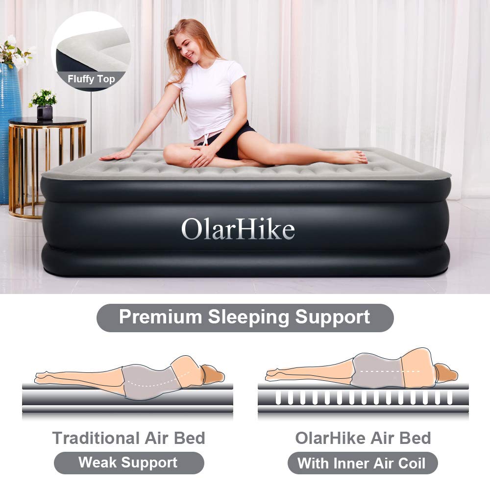 OlarHike Twin Air Mattress with Builtin Pump for Guests, Inflatable