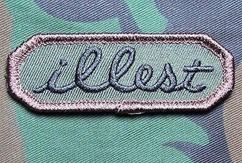 Illest Tab Us Army Usa Military Ill Isaf Tactical Velcro Forest Morale Patch