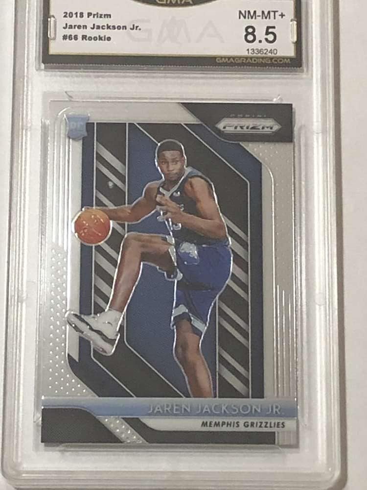 201819 Prizm 66 Jaren Jackson Jr. RC Rookie Memphis Grizzlies Graded NMMT+ GMA 8.