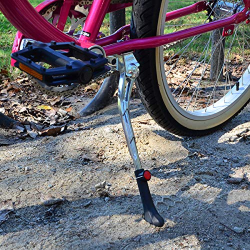 Lumintrail Center Mount Bicycle Kickstand - Fits 24-29 Inch Bikes - Bike Kick Stands for Adult Mountain, Cruiser and Road Bike - Quick Adjust Height Kickstand