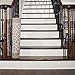 The Stair Barrier Banister to Banister Gate, Beige Geo, Wide