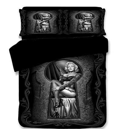 Kids Furniture Decor Storage 3d Marilyn Monroe And Skull